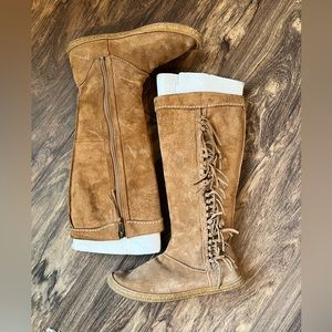 Ugg size 7 Moccasin knee high boot